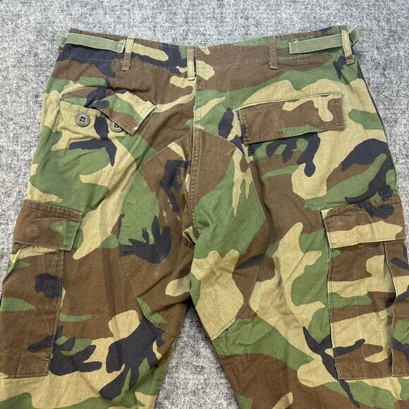 Vintage Military Pants Medium Short Woodland Camo M81 Combat Tactical Army - Picture 5 of 11